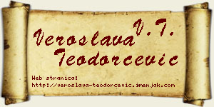 Veroslava Teodorčević vizit kartica